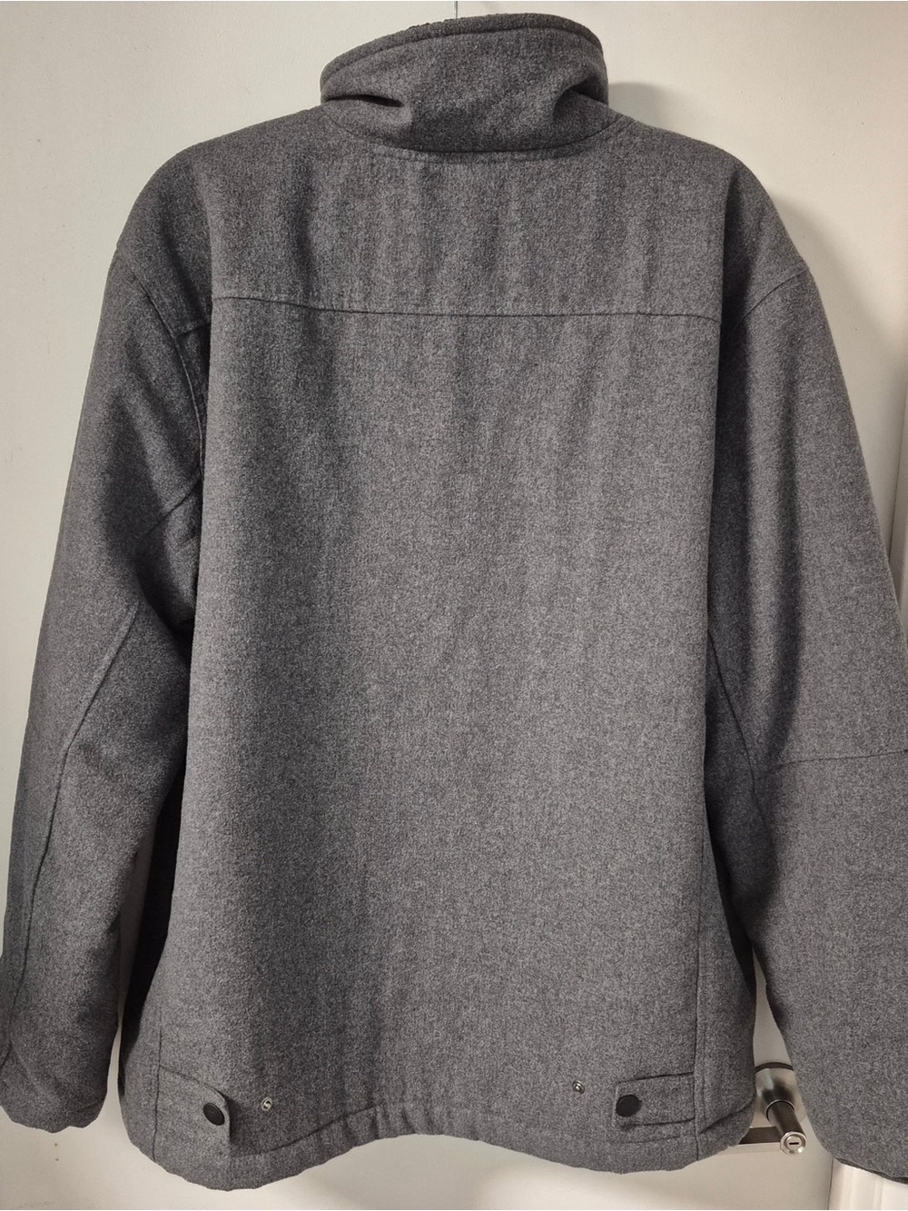 Roark Gray Military-Style Field Jacket with High Collar - Picture 2 of 3